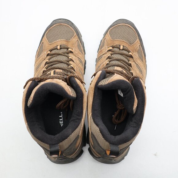 Merrell Moab 3 Mid Vibram Waterproof Boots Men’s Size 10 Brown Leather J035839 - Picture 7 of 9